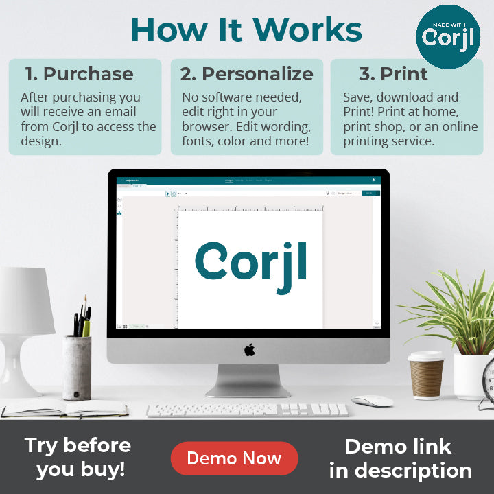 Here's The Scoop Ice Cream Birthday Party Invitation | Corjl Template