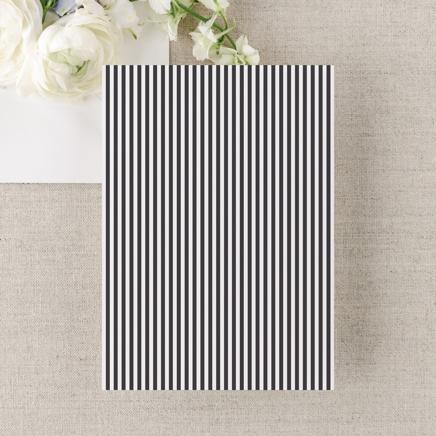 Classic Charcoal Hydrangea Wedding Invitation | Corjl Template